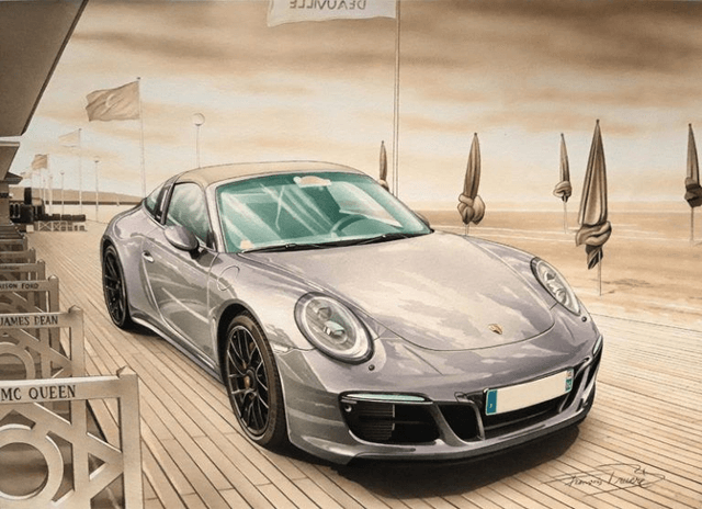 Porsche 991 Targa GTS - Framed Print