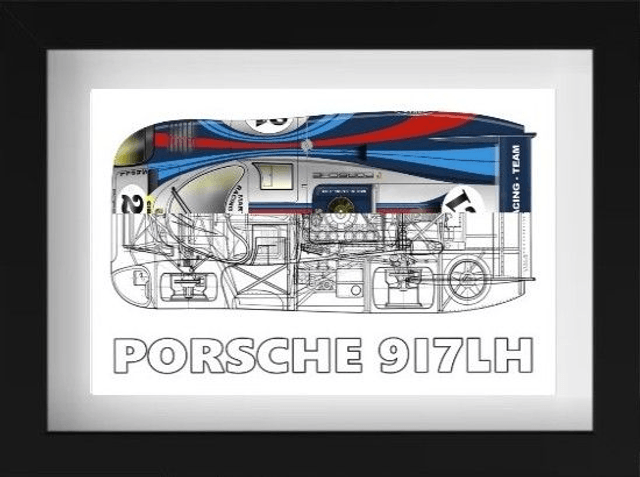 Porsche 917 50/50 Trio - 2 Different Sizes Available