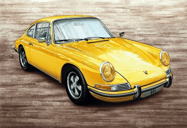 Porsche 911 2.2L - Framed Print