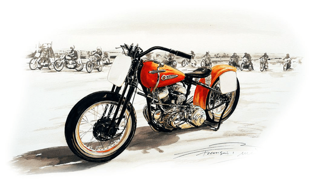 Harley Racer - Framed Print