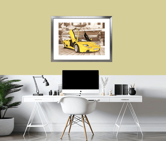 Lamborghini Diablo - Limited Edition print Framed