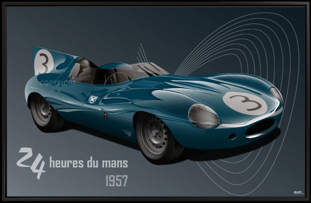 Jaguar D Type - Le Mans 1957 - VERY LIMITED EDITION
