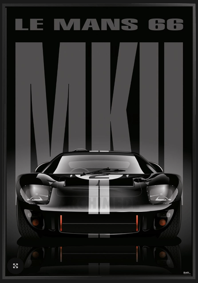 FORD GT40 MkII - 1966/69 - Limited Edition Framed Picture