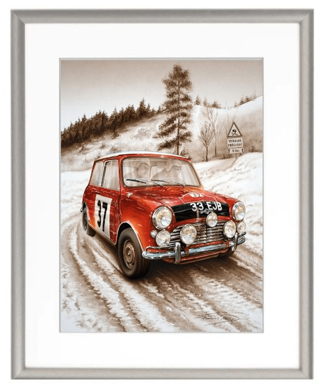 Mini Cooper S - Monte Carlo - Framed Print