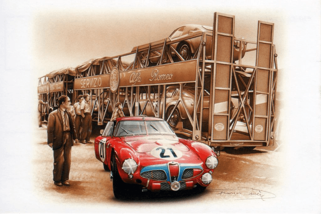 Alfa Romeo 3000 CM - Framed Print