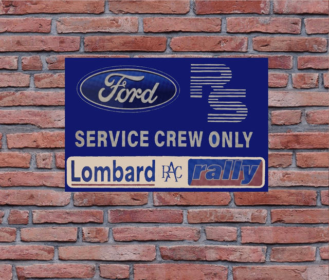 Ford Service Crew Only - Aluminium Wall Plaque