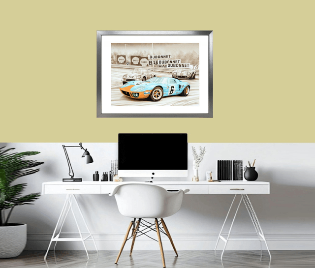 Ford GT40 Le Mans 1969 - Limited Edition - Framed