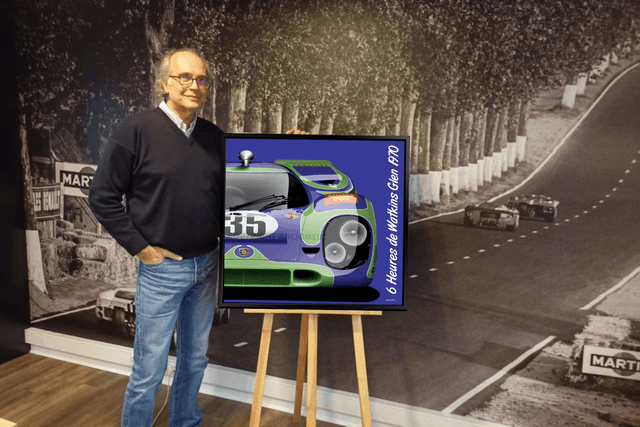 Porsche 917K #35 Watkins Glen 1970 - Framed Print by Archimede 