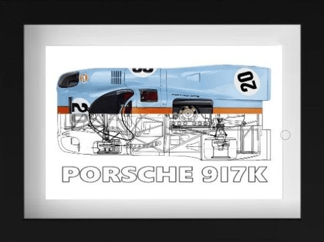 Porsche 917 50/50 Trio - 2 Different Sizes Available