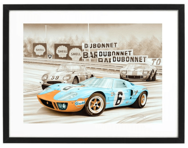 Ford GT40 Le Mans 1969 - Limited Edition - Framed