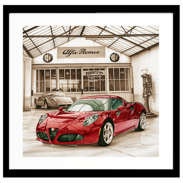 Alfa Romeo 4C Limited Edition - Framed print