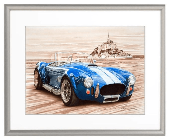 AC Cobra 427 - Mont St Michel - Framed Print