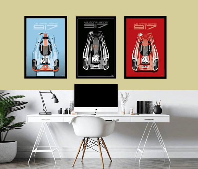 Porsche 917 #20 Gulf poster print by Archimede 