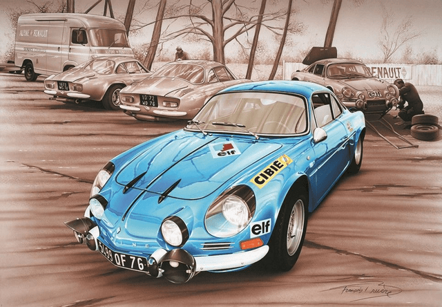 Alpine A110  - Framed Print