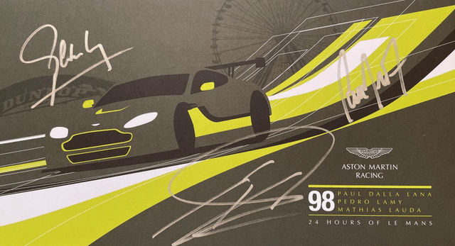 Aston Martin Vantage GTE - Le Mans 2016 - Signed prints by all 9 drivers