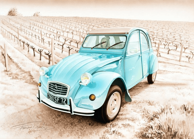 Citroën 2CV - Framed Print
