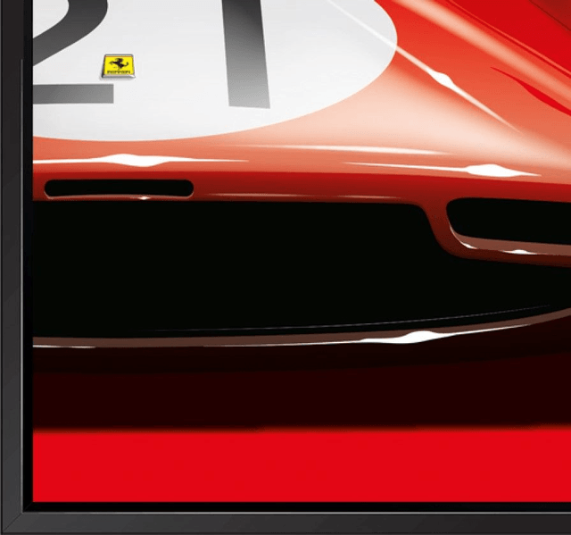 Ferrari 330 P3 Le Mans 1966 - Framed print - by Archimede