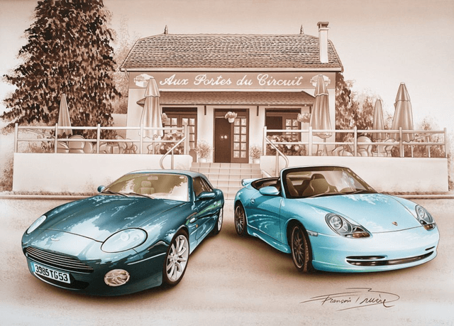 Aston Martin & Porsche Boxster