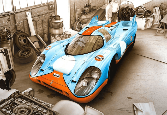 Porsche 917K Le Mans 1971 - Framed Print