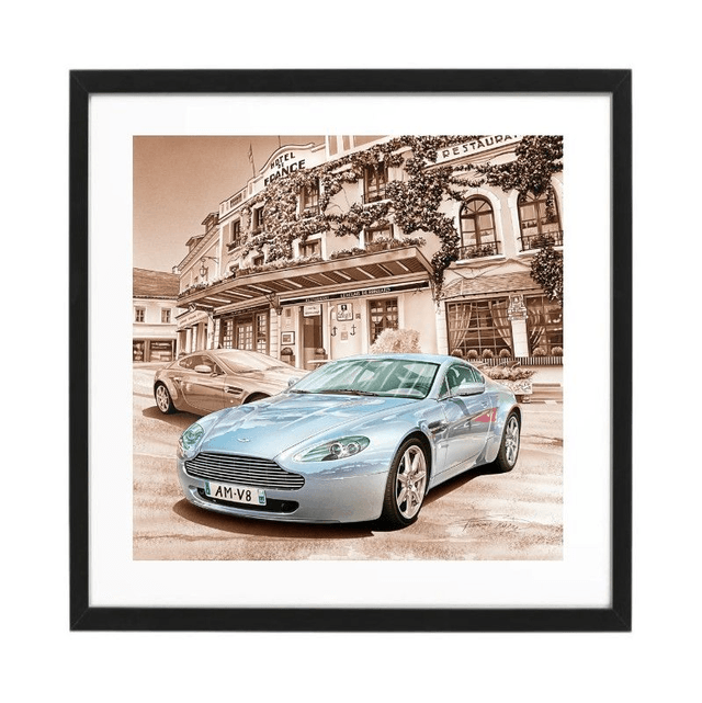 Aston Martin V8 Vantage - Limited Edition Framed Print 