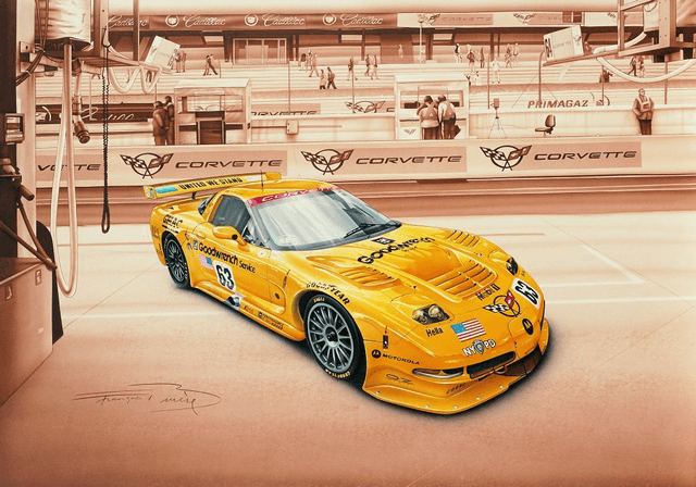 Corvette C5R - Framed Print