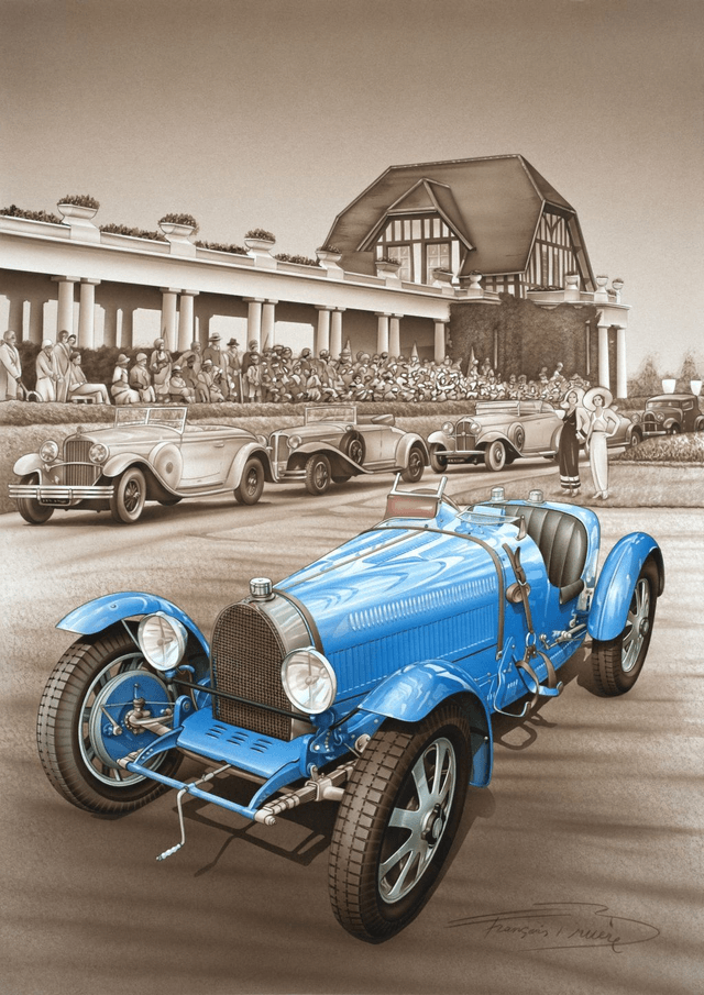 Bugatti Type 51 - Framed Print