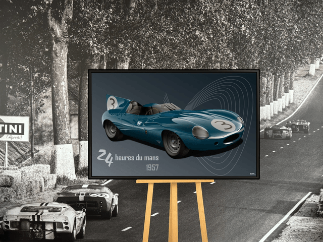 Jaguar D Type - Le Mans 1957 - VERY LIMITED EDITION