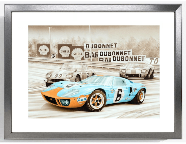 Ford GT40 Le Mans 1969 - Limited Edition - Framed
