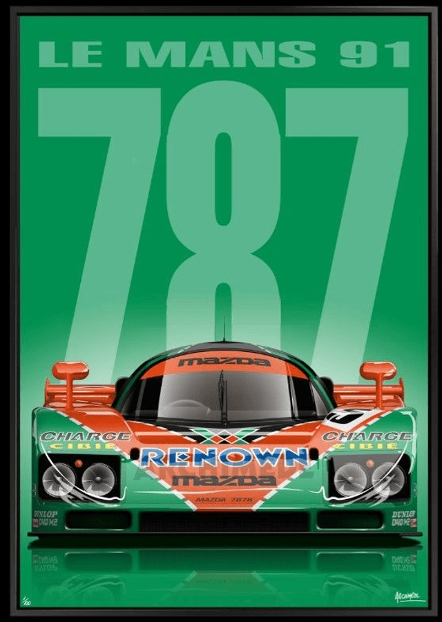 Mazda 787B Le Mans 1991 - Limited Edition Framed Picture