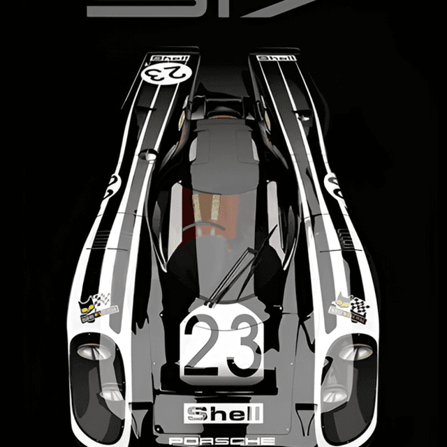 Porsche 917 Black - Special Edition Poster - Now in stock!