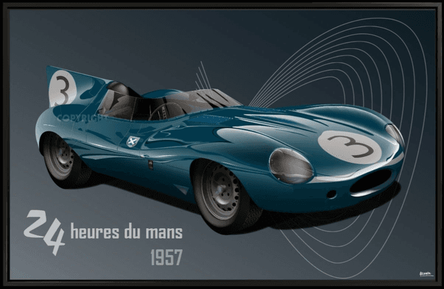 Jaguar D Type - Le Mans 1957 - VERY LIMITED EDITION