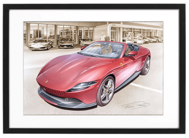 Ferrari Roma - Framed Print