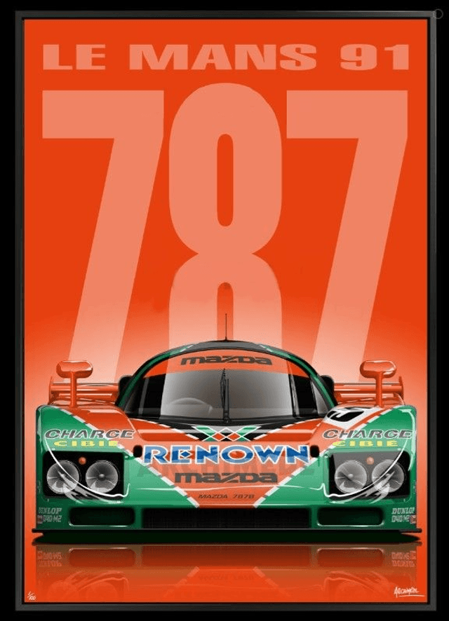 Mazda 787B Le Mans 1991 - Limited Edition Framed Picture
